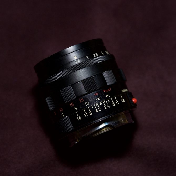 大珍品 Leica Summilux 50/1.4 v1 Black Paint Red Scale